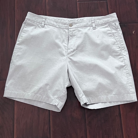 Lululemon Commission Men's Golf Shorts Size 36 Light Gray Casual Everyday - READ - Picture 1 of 9